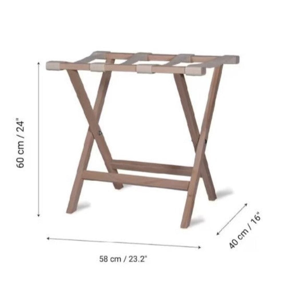 Foldable Wooden Luggage Rack from VITAHOME DESIGN LLC