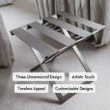 Bighorn-Foldable Metal Luggage Rack with Genuie Leather from VITAHOME DESIGN LLC