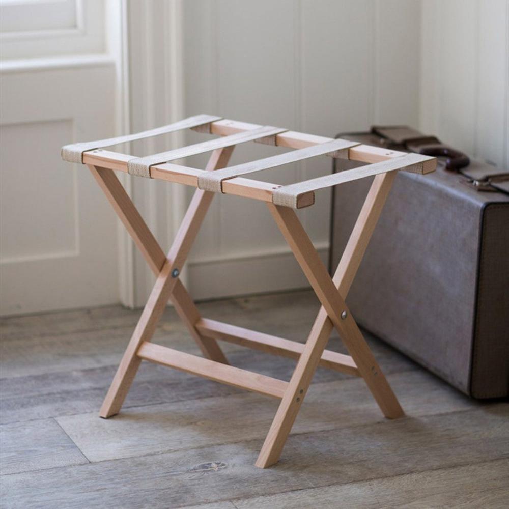 Foldable Wooden Luggage Rack from VITAHOME DESIGN LLC