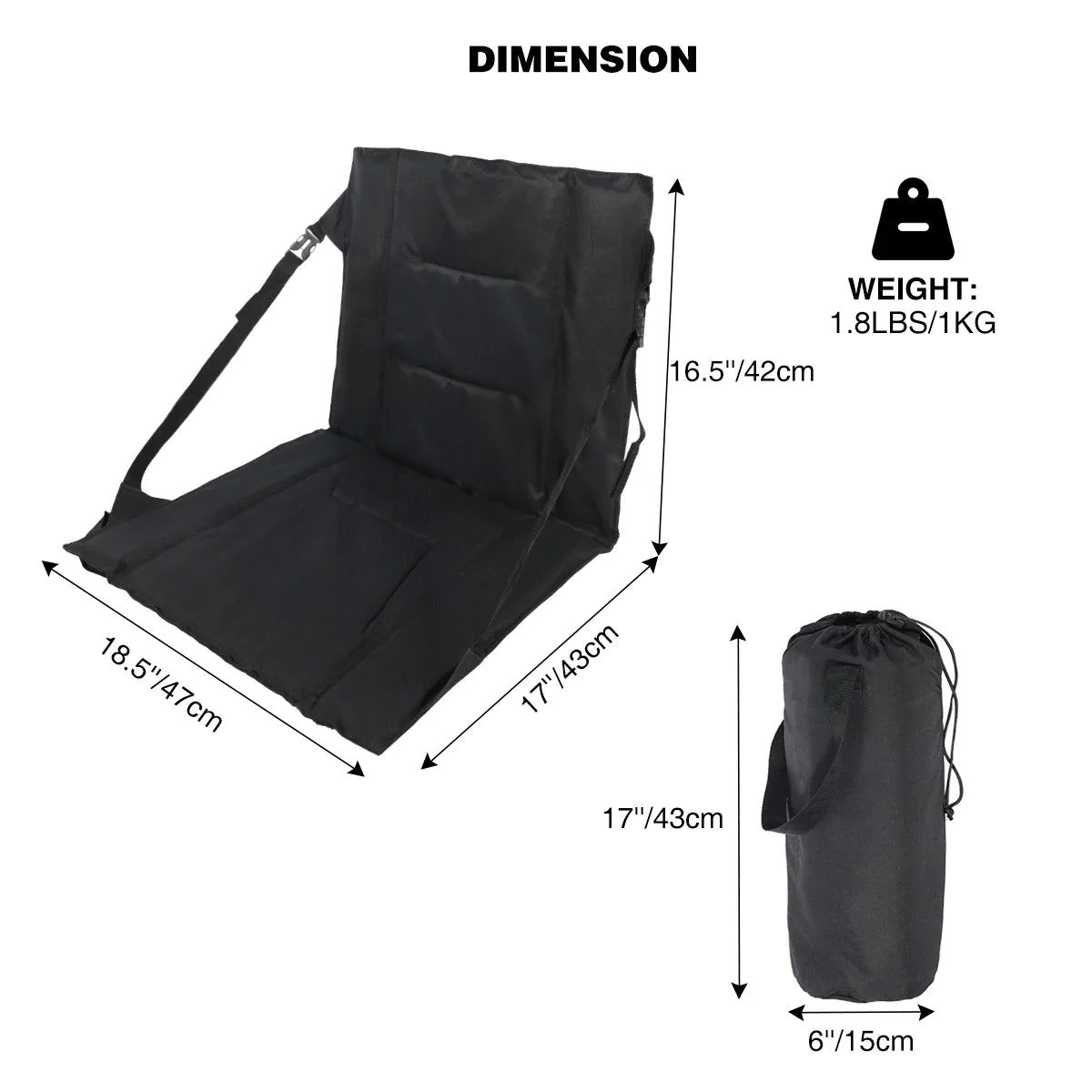 Folding Stadium Seat Cushion for Bleachers From Redcamp