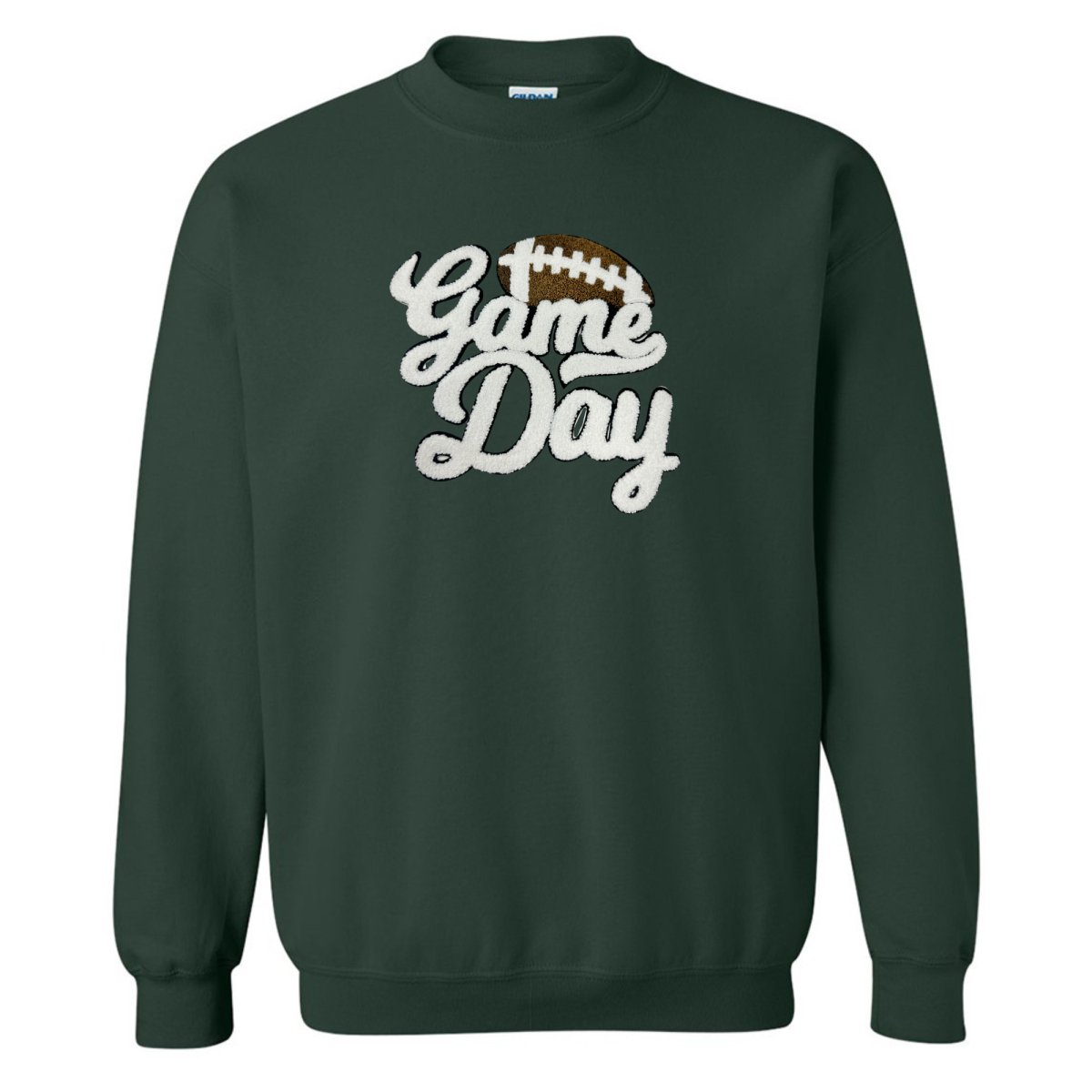 Football 'Gameday' Letter Patch Crewneck Sweatshirt from United Monograms