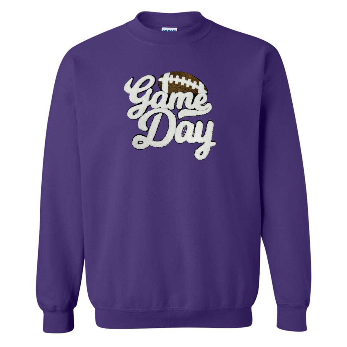 Football 'Gameday' Letter Patch Crewneck Sweatshirt from United Monograms