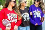 Football 'Gameday' Letter Patch Crewneck Sweatshirt from United Monograms