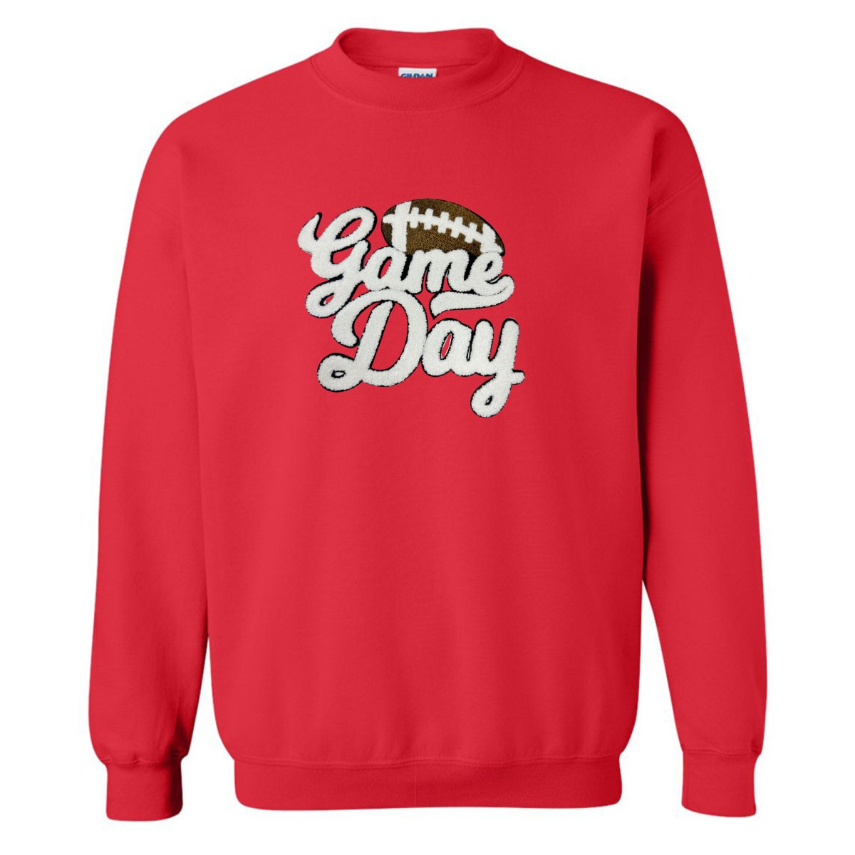 Football 'Gameday' Letter Patch Crewneck Sweatshirt from United Monograms