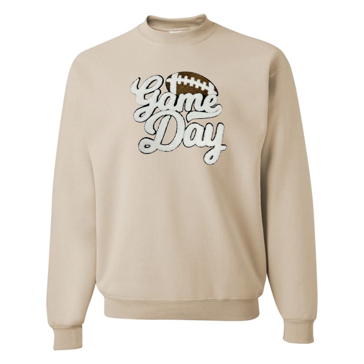 Football 'Gameday' Letter Patch Crewneck Sweatshirt from United Monograms