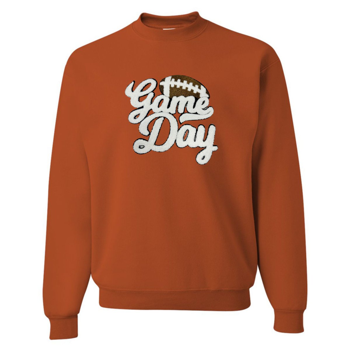 Football 'Gameday' Letter Patch Crewneck Sweatshirt from United Monograms