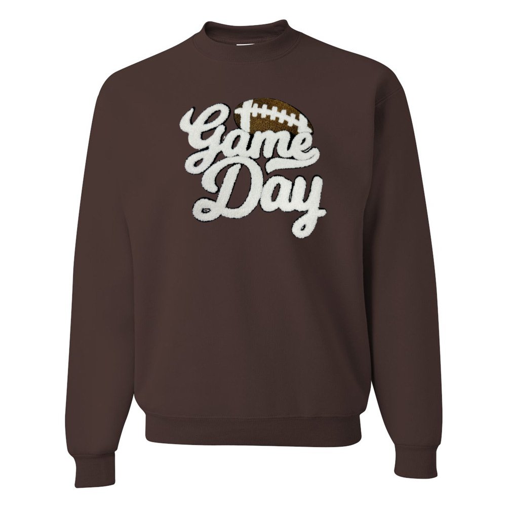 Football 'Gameday' Letter Patch Crewneck Sweatshirt from United Monograms