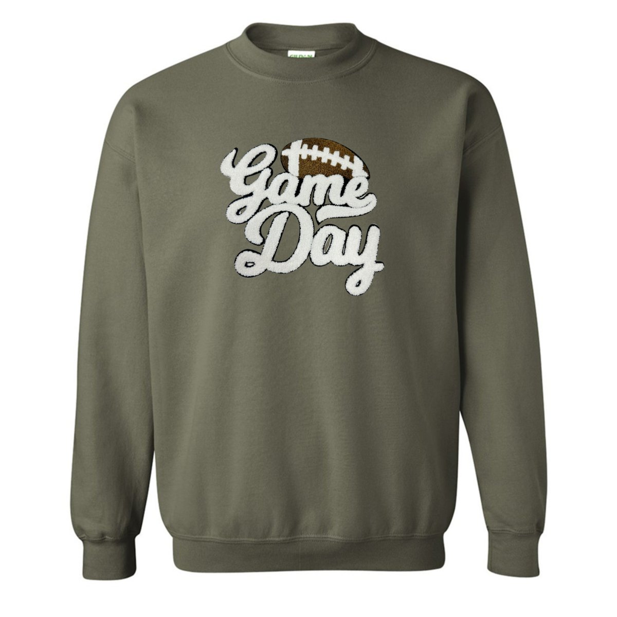 Football 'Gameday' Letter Patch Crewneck Sweatshirt from United Monograms