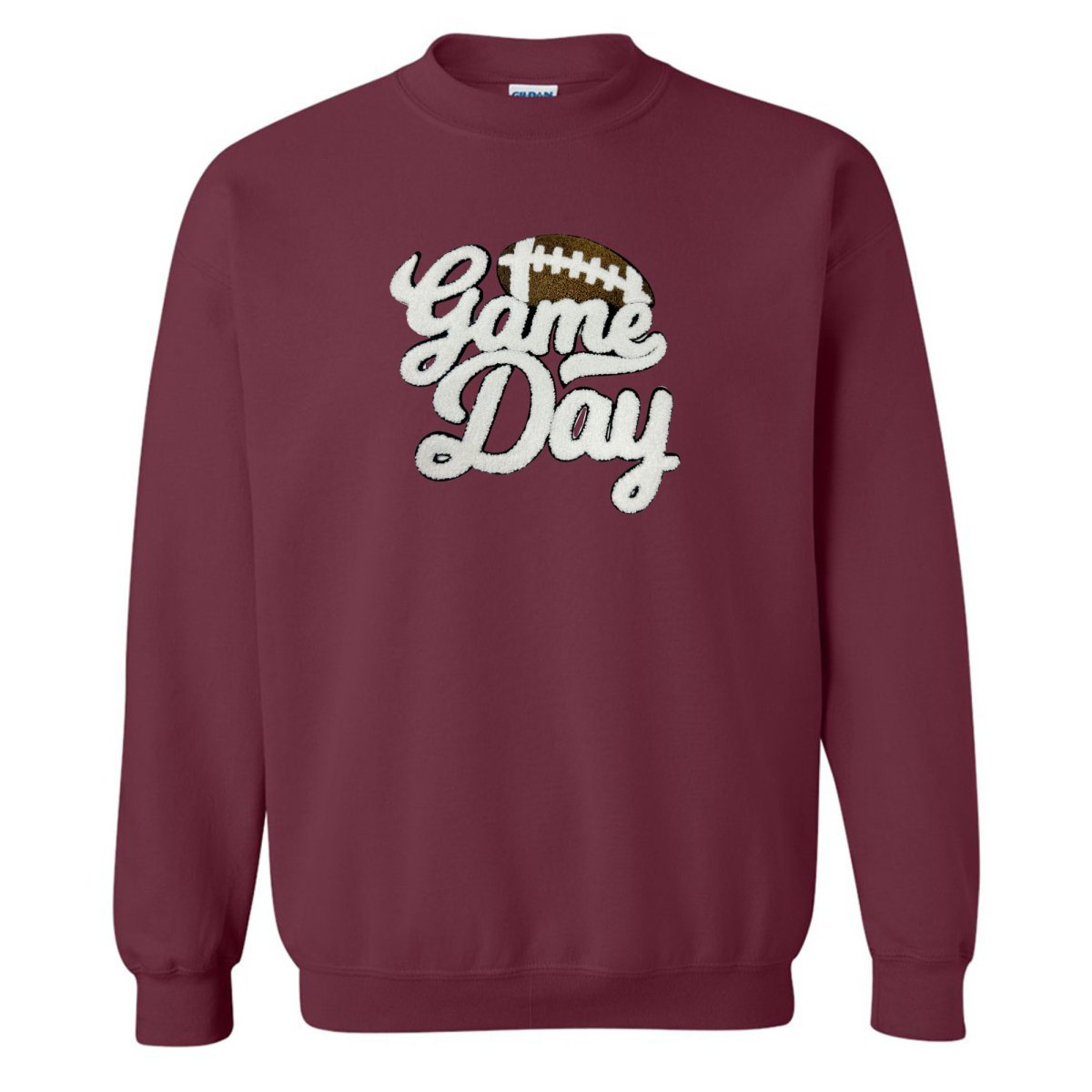 Football 'Gameday' Letter Patch Crewneck Sweatshirt from United Monograms