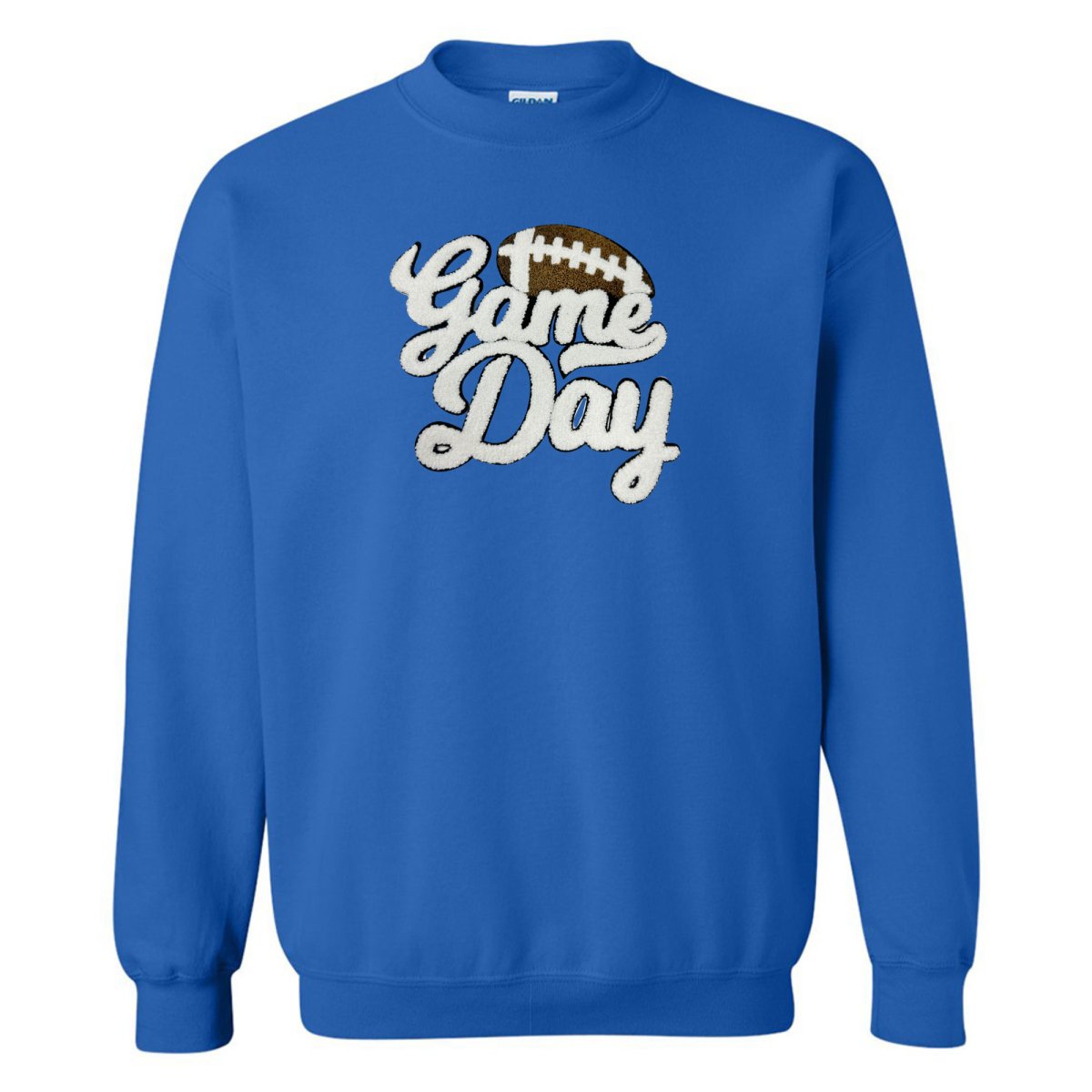Football 'Gameday' Letter Patch Crewneck Sweatshirt from United Monograms