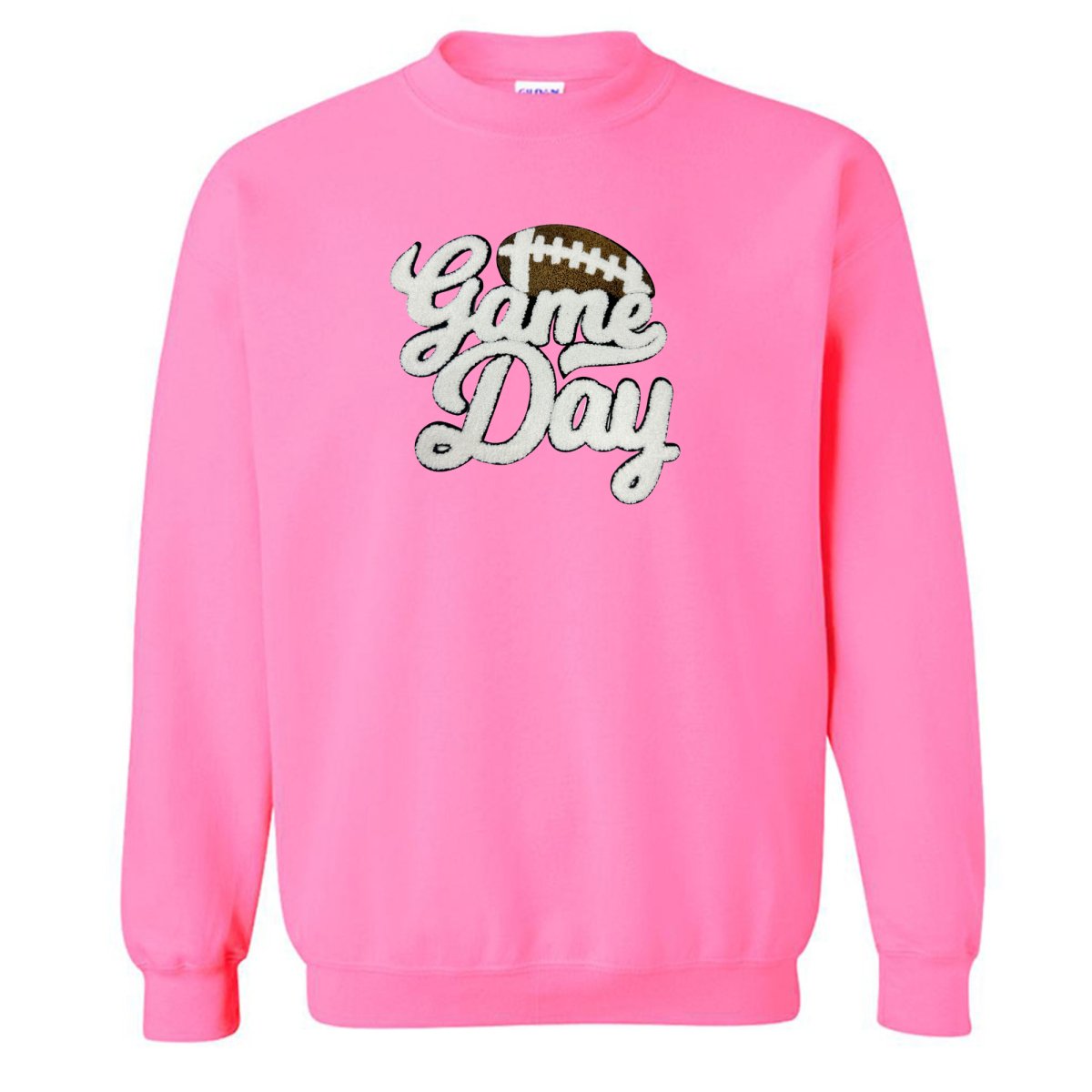 Football 'Gameday' Letter Patch Crewneck Sweatshirt from United Monograms