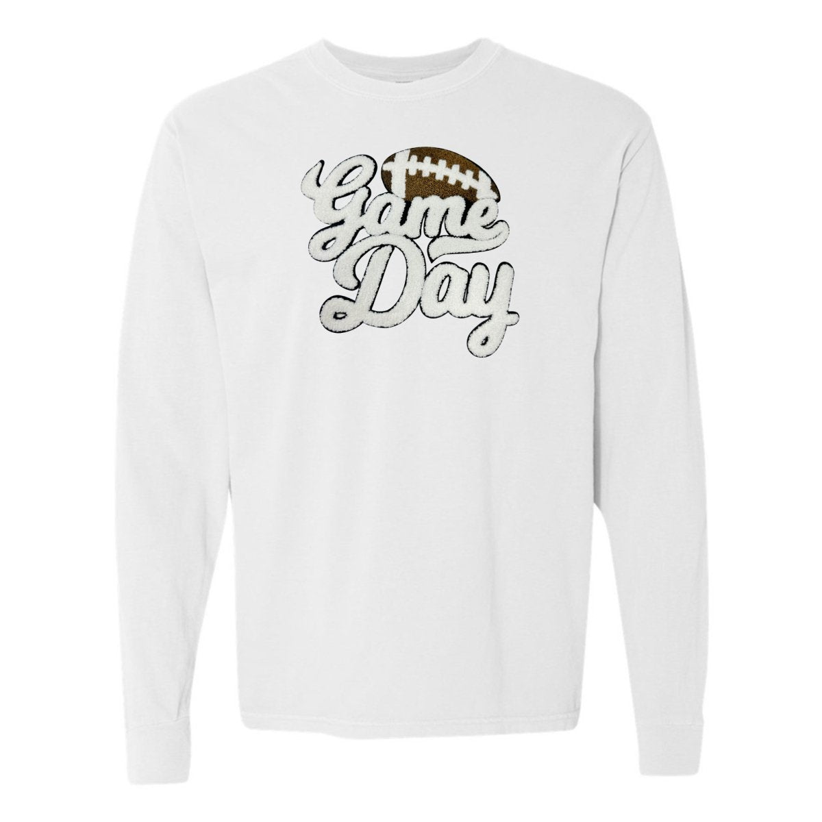 Football 'Game Day' Letter Patch Long Sleeve T-Shirt from United Monograms