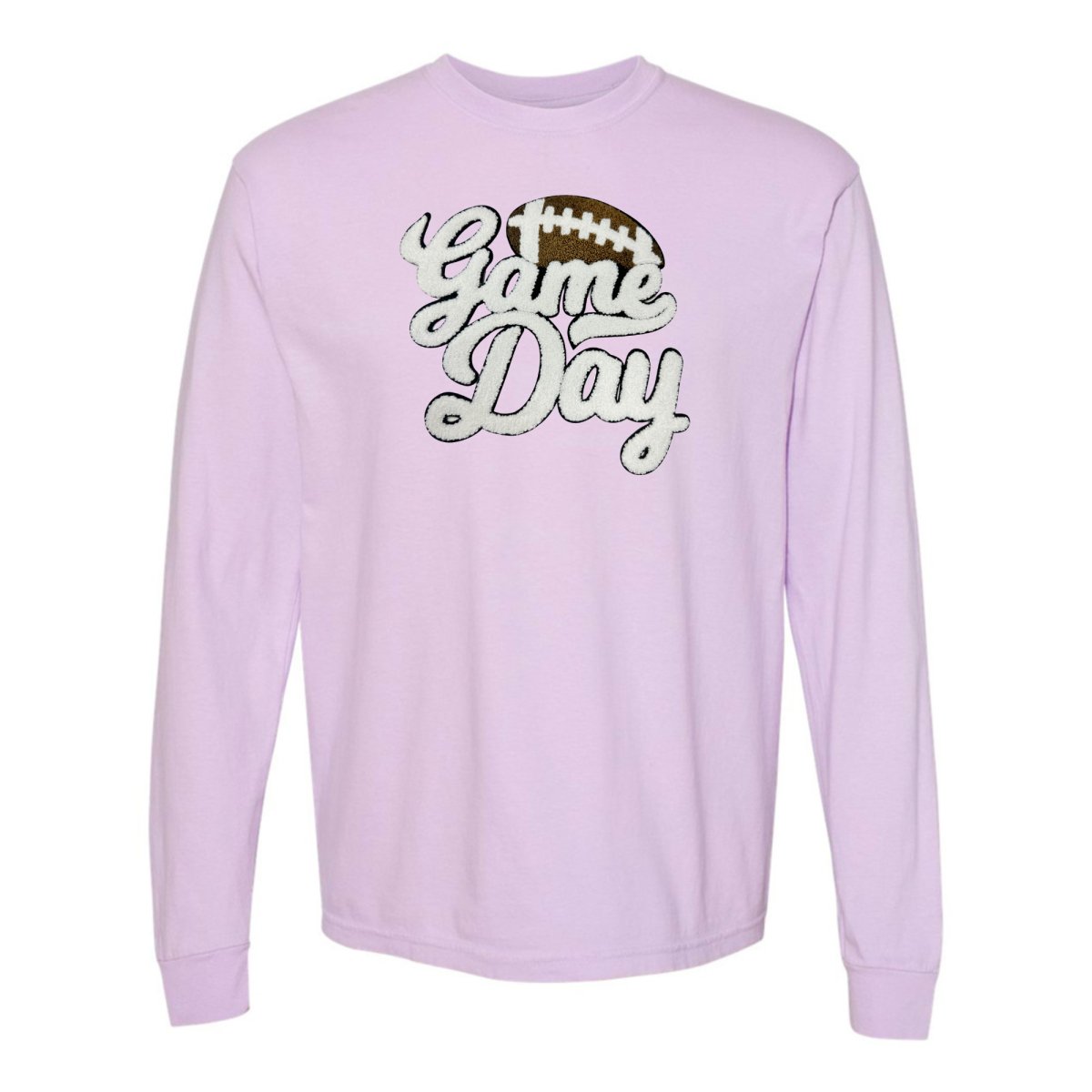 Football 'Game Day' Letter Patch Long Sleeve T-Shirt from United Monograms