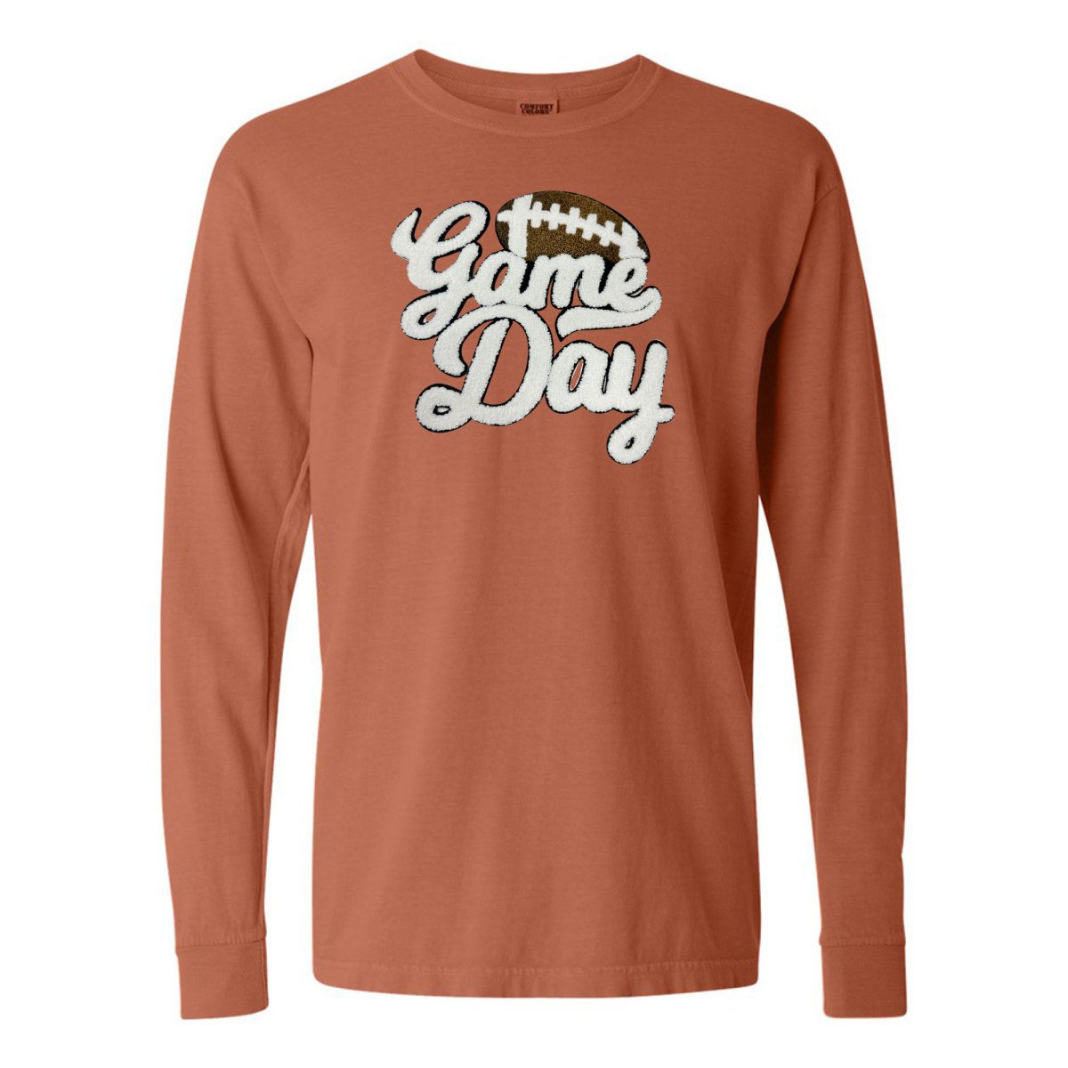 Football 'Game Day' Letter Patch Long Sleeve T-Shirt from United Monograms