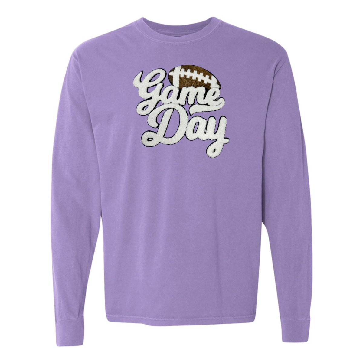 Football 'Game Day' Letter Patch Long Sleeve T-Shirt from United Monograms