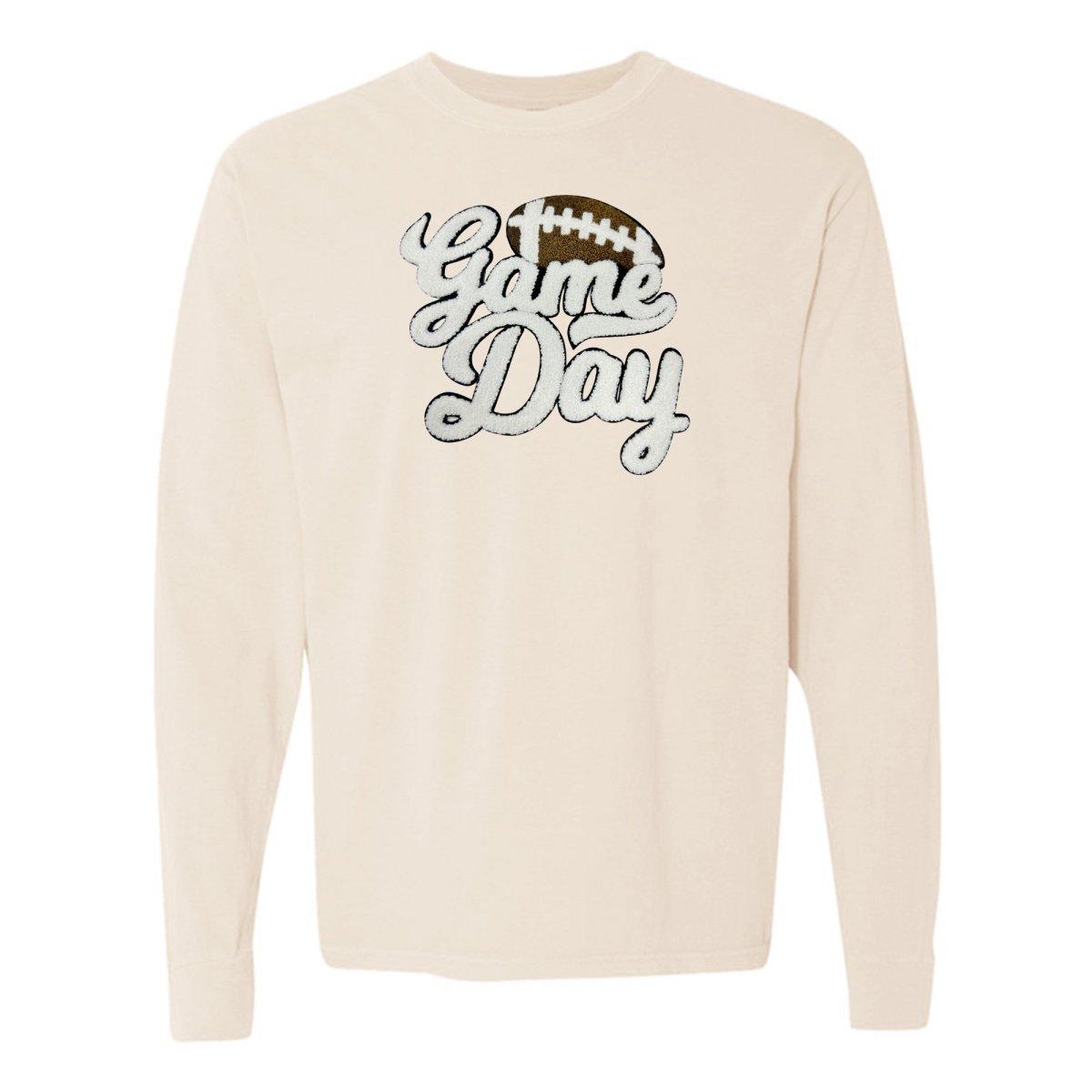 Football 'Game Day' Letter Patch Long Sleeve T-Shirt from United Monograms