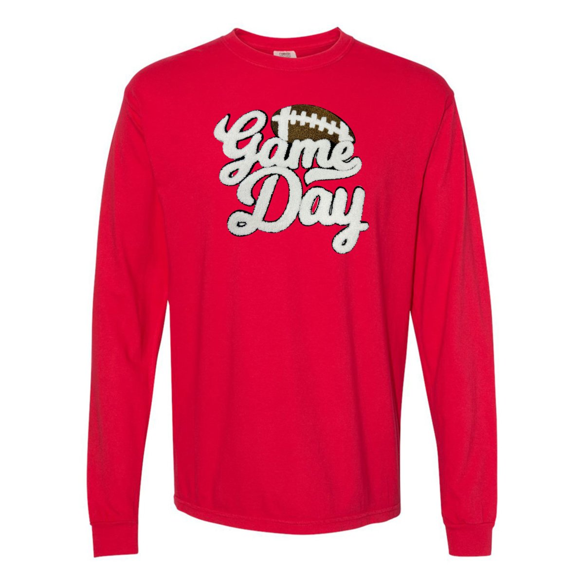 Football 'Game Day' Letter Patch Long Sleeve T-Shirt from United Monograms
