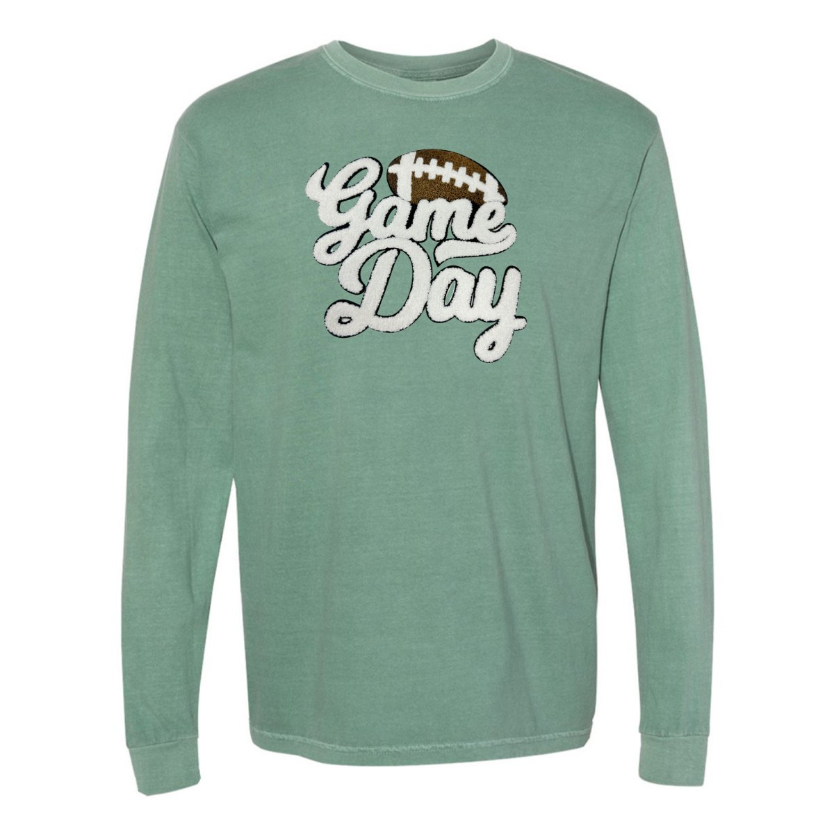 Football 'Game Day' Letter Patch Long Sleeve T-Shirt from United Monograms