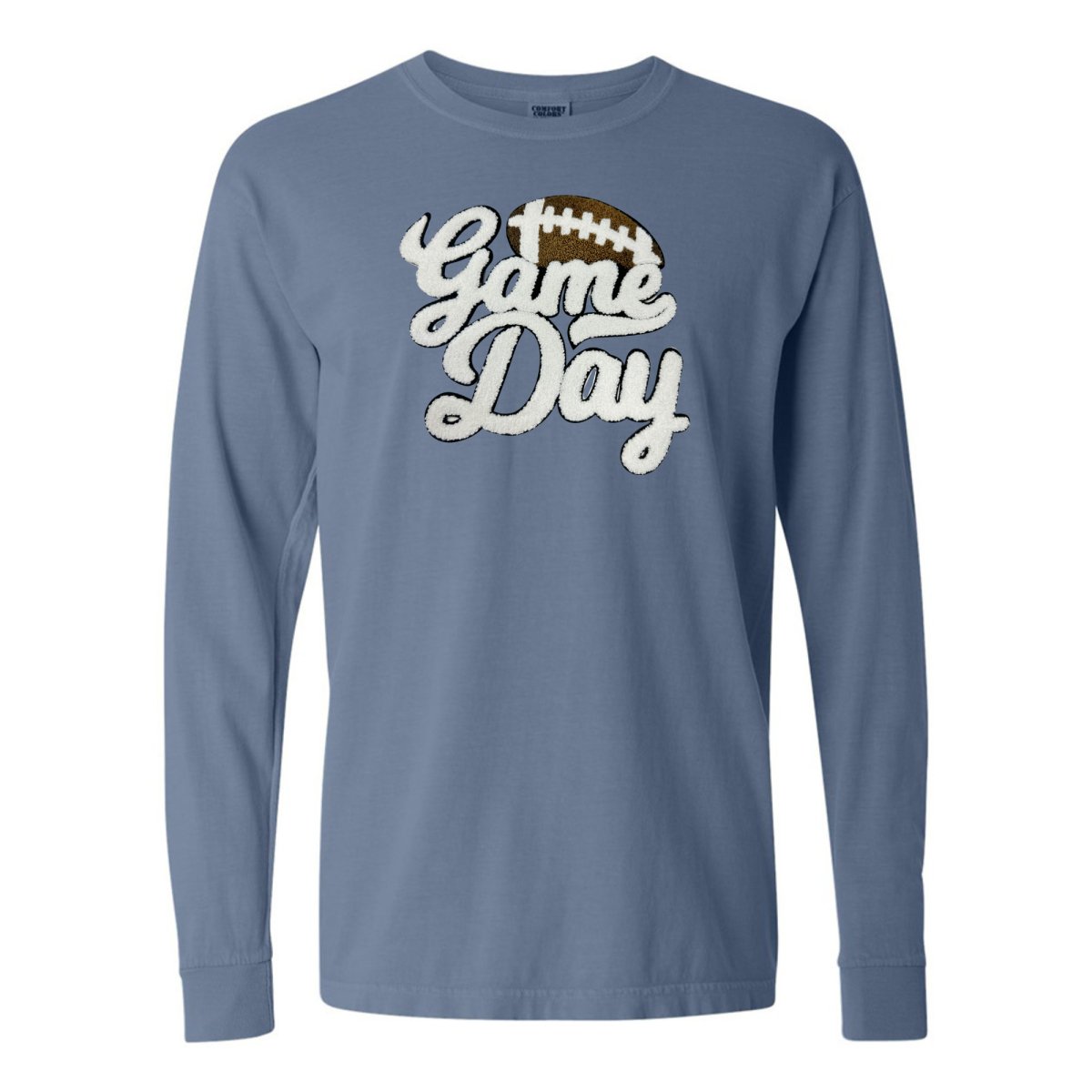 Football 'Game Day' Letter Patch Long Sleeve T-Shirt from United Monograms