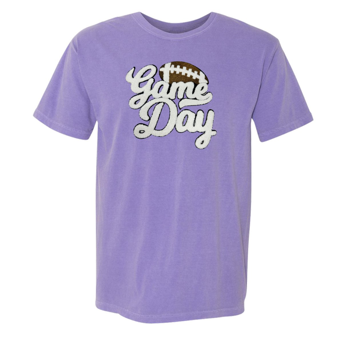 Football 'Game Day' Letter Patch T-Shirt from United Monograms