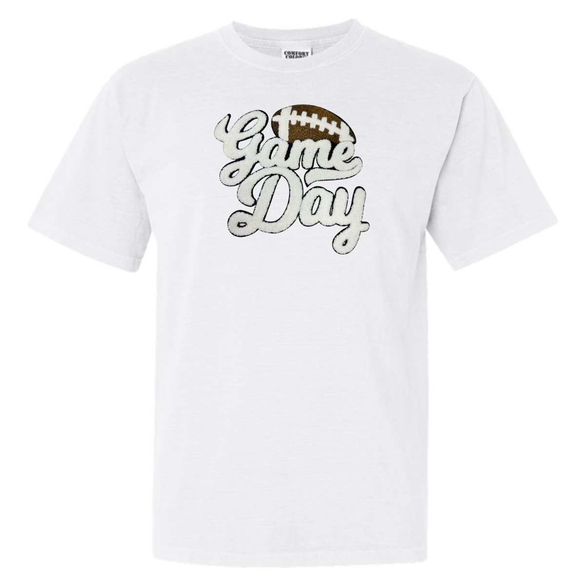 Football 'Game Day' Letter Patch T-Shirt from United Monograms