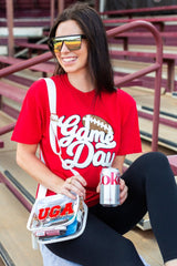 Football 'Game Day' Letter Patch T-Shirt from United Monograms