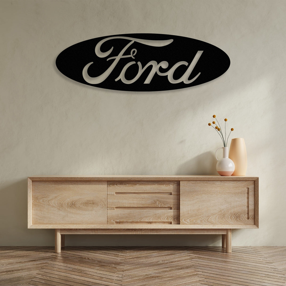 Ford Logo Metal Wall Art from VITAHOME DESIGN LLC