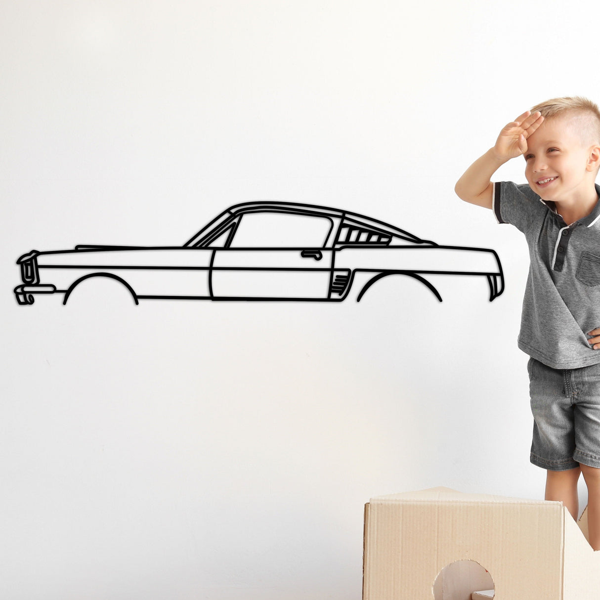 Ford Mustang 69 Car Silhouette from VITAHOME DESIGN LLC