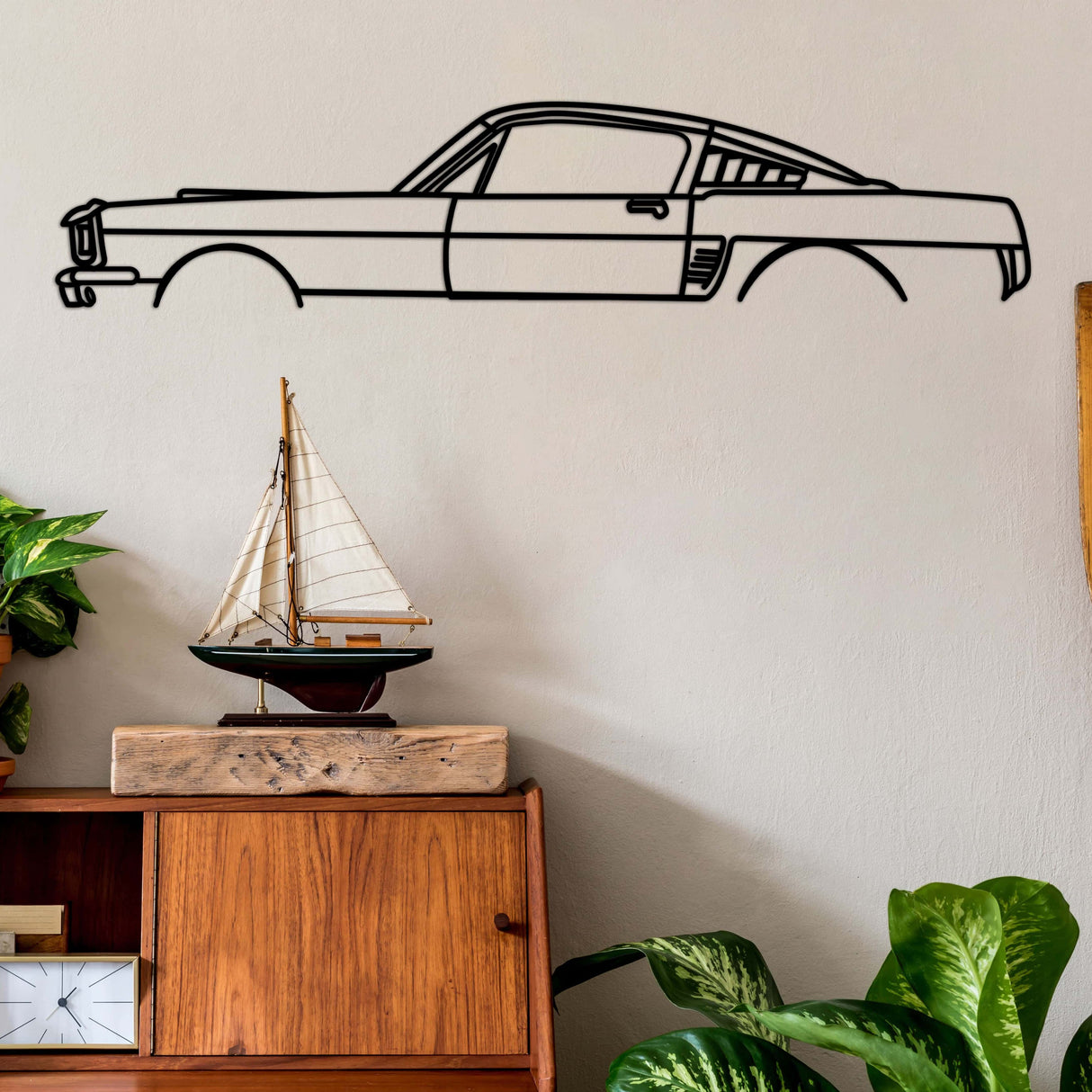 Ford Mustang 69 Car Silhouette from VITAHOME DESIGN LLC