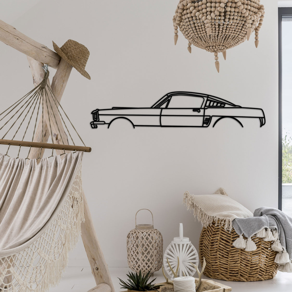 Ford Mustang 69 Car Silhouette from VITAHOME DESIGN LLC