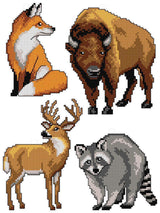 Forest Animals 125CS Counted Cross-Stitch Kit From Wizardi