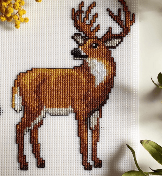 Forest Animals 125CS Counted Cross-Stitch Kit From Wizardi