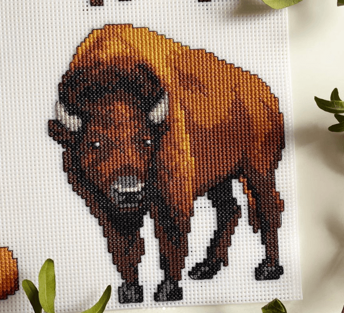 Forest Animals 125CS Counted Cross-Stitch Kit From Wizardi