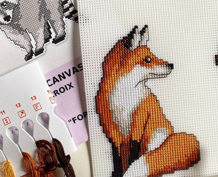 Forest Animals 125CS Counted Cross-Stitch Kit From Wizardi