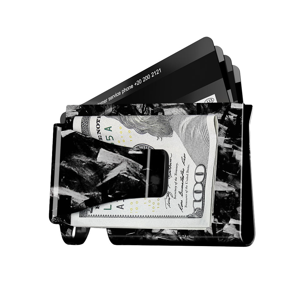 Forged Carbon Fiber Cash & Card Slim Wallet from Simply Carbon Fiber