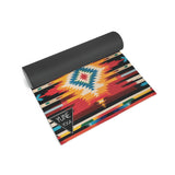 Fox Trail Yoga Mat – 6 mm Extra Thick, Double-Sided Non-Slip, Eco-Friendly PER with Multi-Color Striped Design | from Yune Yoga