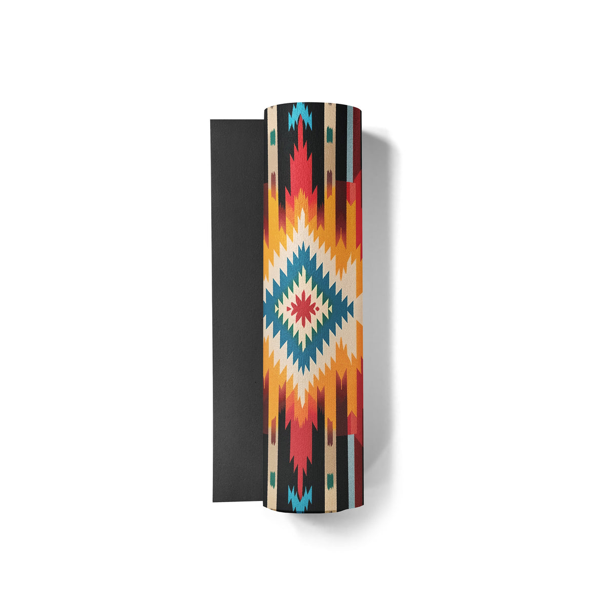 Fox Trail Yoga Mat – 6 mm Extra Thick, Double-Sided Non-Slip, Eco-Friendly PER with Multi-Color Striped Design | from Yune Yoga