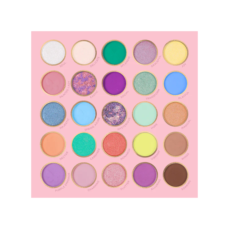 Empowered Butterfly | Free Spirit 25-Shade Palette from Profusion Cosmetics