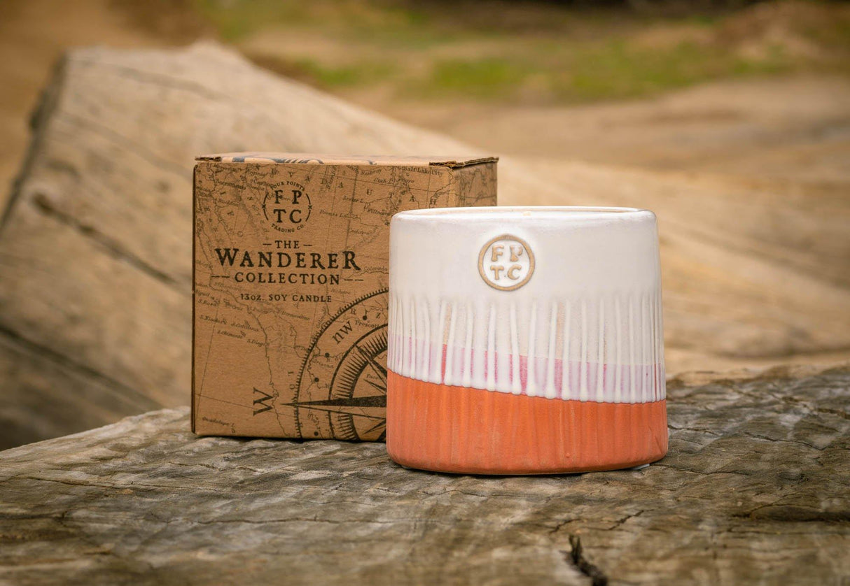 The Wanderer 13 oz Oasis Soy Candle from Four Points Trading Co.