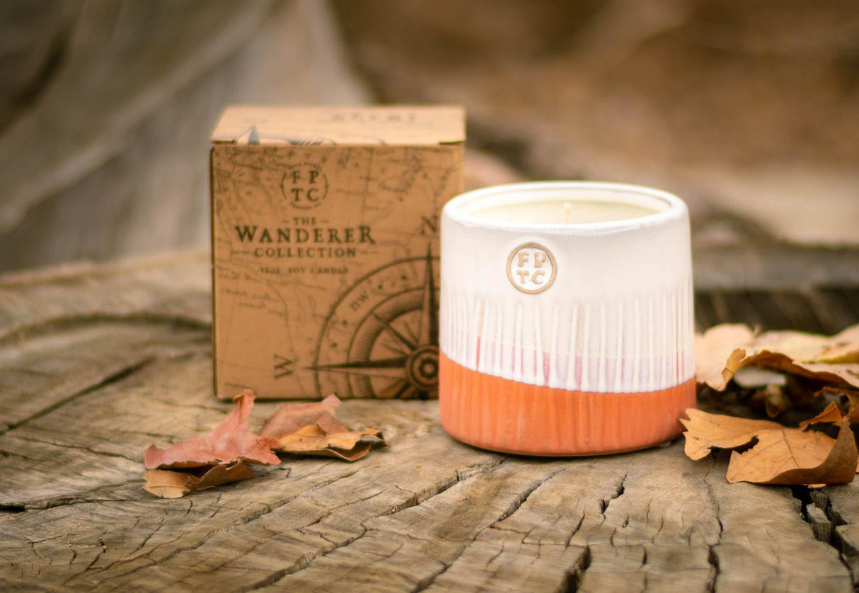 The Wanderer 13 oz Gypsy Wind Soy Candle from Four Points Trading Co.