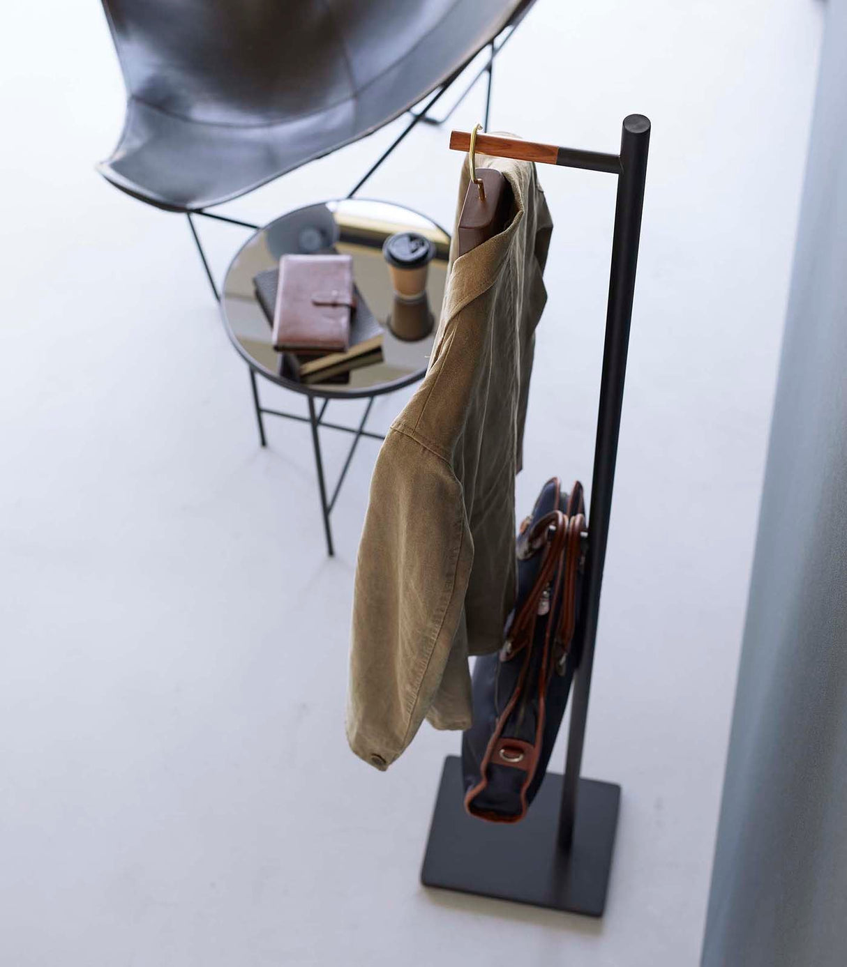 Coat Rack (63.98" H)  - Steel + Wood from Yamazaki Home