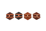 Leather Hexagon Coaster Set All for American from Lifetime Leather Co.