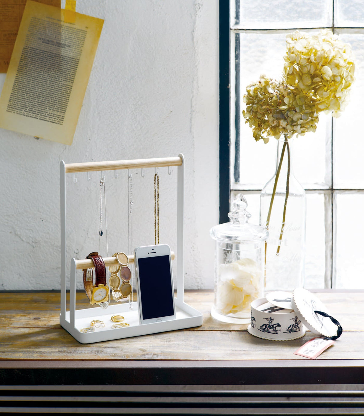 Jewelry + Accessory Display - Steel + Wood from Yamazaki Home