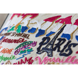 France Hand-Embroidered Pillow from Quirks!