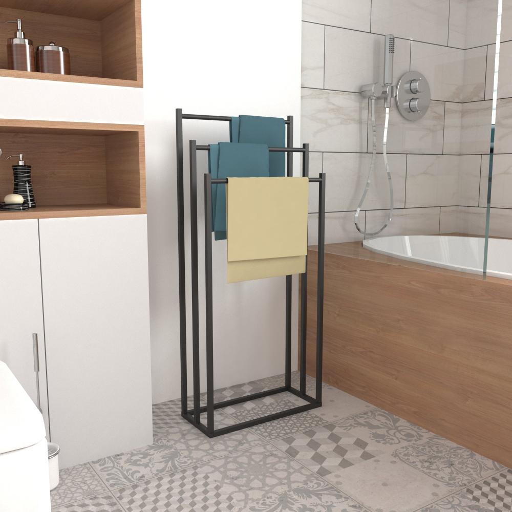 Free Standing 3-Tier Swimming Pool Towel Rack from VITAHOME DESIGN LLC