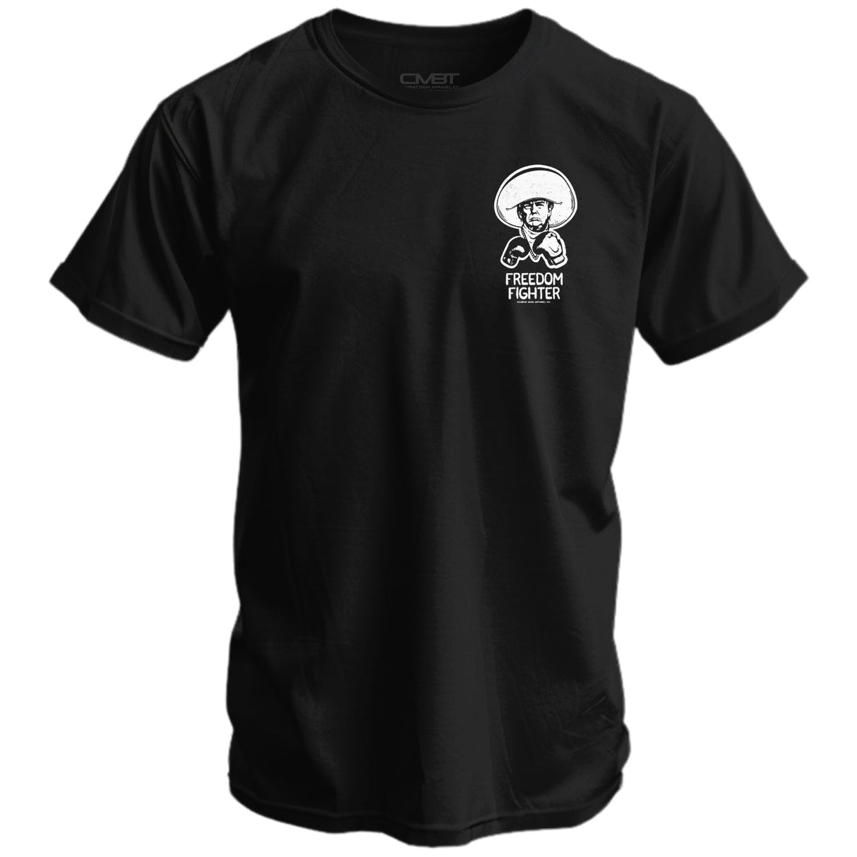 Freedom Fighter Cowboy President Trump Men's T-Shirt  From Combat Iron Apparel