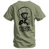 Freedom Fighter Cowboy President Trump Men's T-Shirt  From Combat Iron Apparel