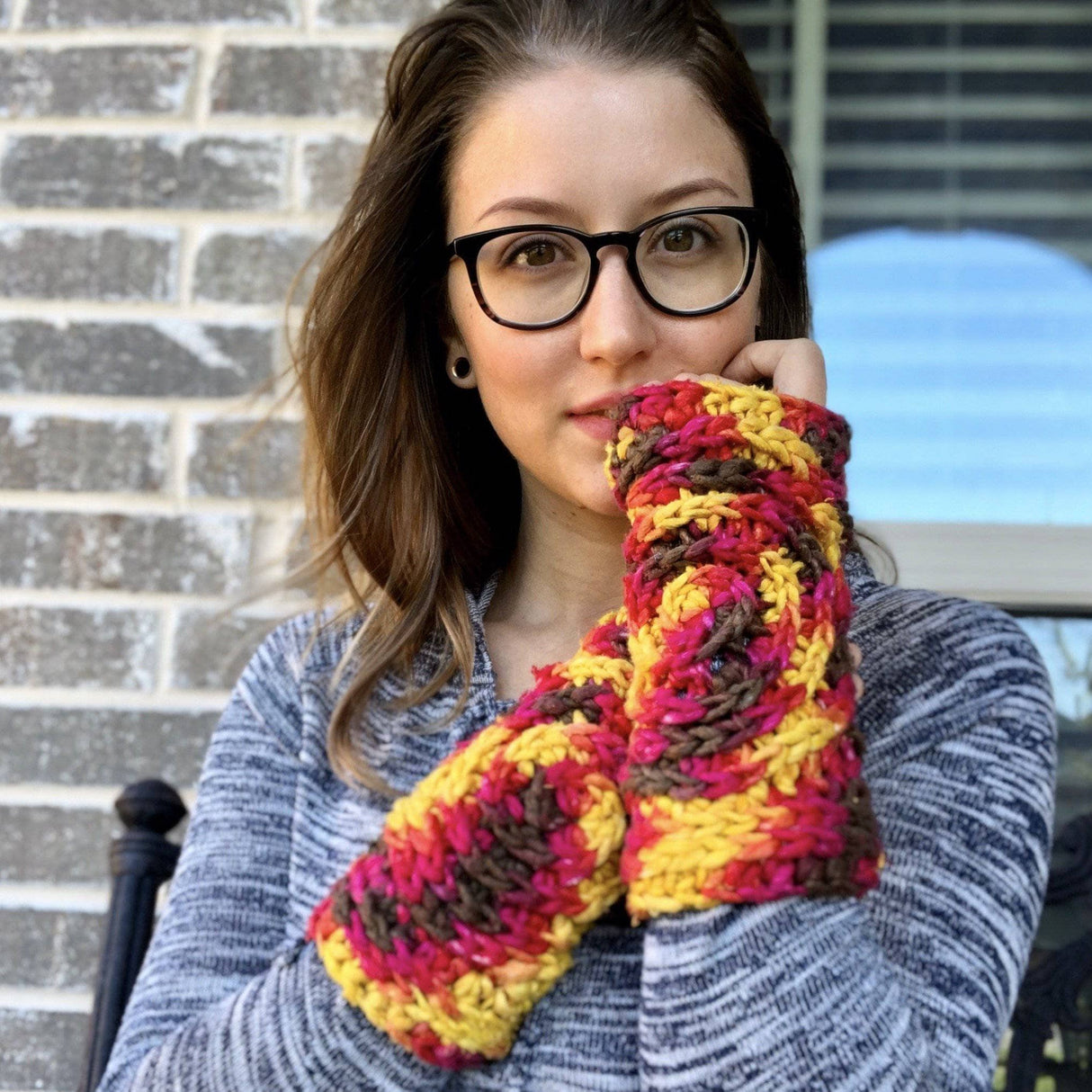 Freeform Gauntlet Crochet Pattern from Darn Good Yarn