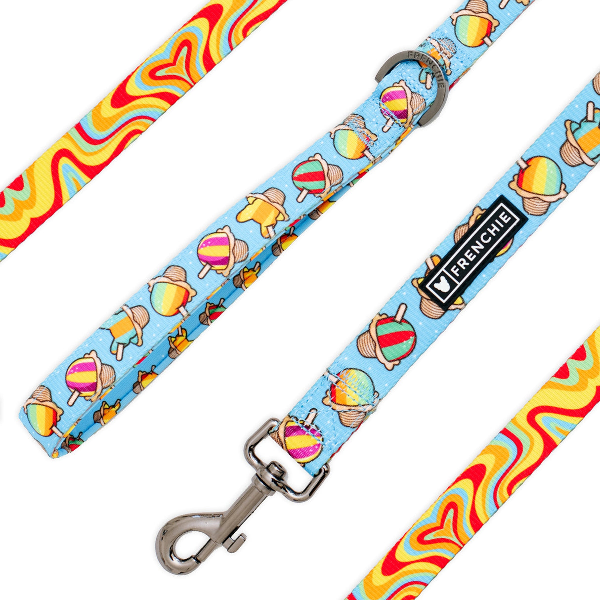 Frenchie Comfort Leash - Rainbow Ice from Frenchie Bulldog