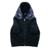 Frenchie Dog Hoodie - Black Plaid from Frenchie Bulldog